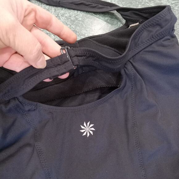 ATHLETA Women’s Black HELENA Swim Beach Dress Halter A-Line Size S Swimming - Picture 8 of 13